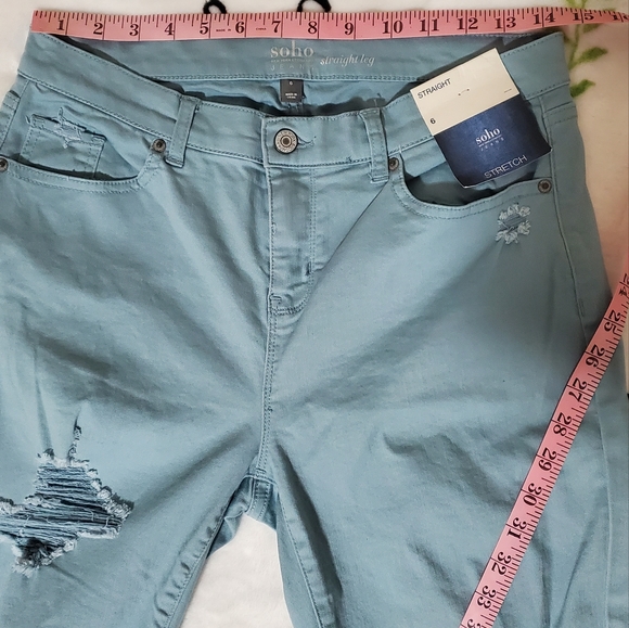 SOHO NEW YORK & COMPANY JEANS WOMENS 6 STRETCH NWT - Picture 8 of 9